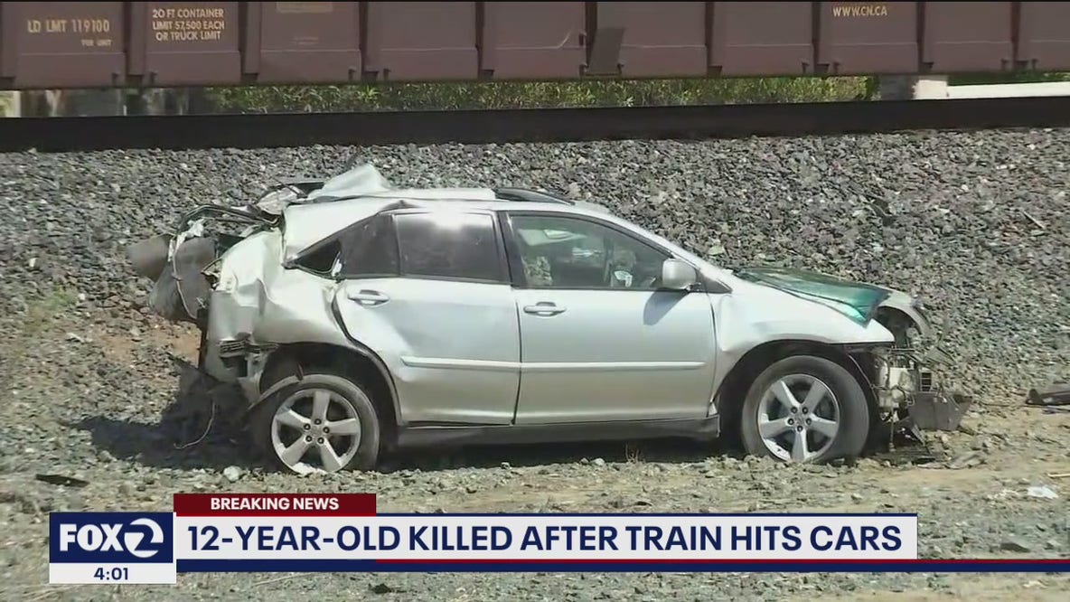 12-year-old boy killed after freight train hits cars in Oakley